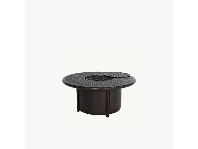 Castelle Outdoor Furniture Coco 48" Round Coffee Table with Firepit A6CF48WL at Norwood Furniture