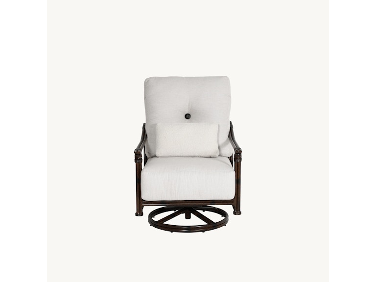 Castelle Outdoor Furniture Coco Cushioned High Back Lounge Swivel Rocker 6A16R at Norwood Furniture