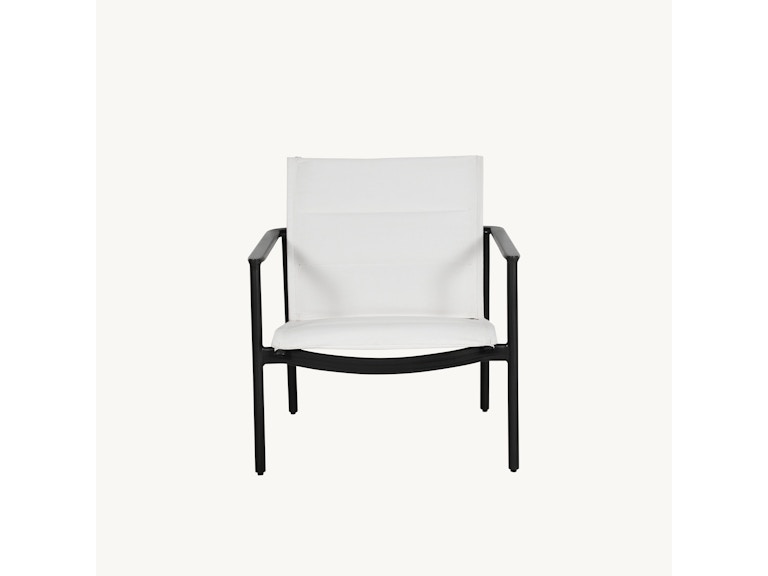 Castelle Outdoor Furniture Davenport Stackable Padded Sling Lounge Chair 5ZQ90P at Norwood Furniture