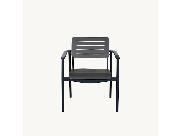 Castelle Outdoor Furniture Davenport Stackable Slats Dining Chair 5ZQ40 at Norwood Furniture