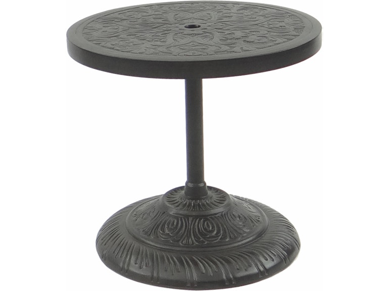 Castelle Outdoor Furniture Floral Umbrella Base Side Table CCO24 at Norwood Furniture