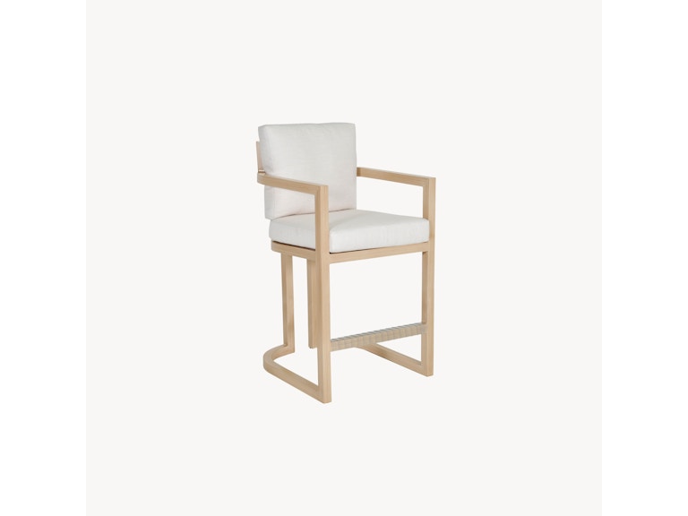 Castelle Outdoor Furniture Gala Cushioned Balcony Stool 4A39R at Norwood Furniture