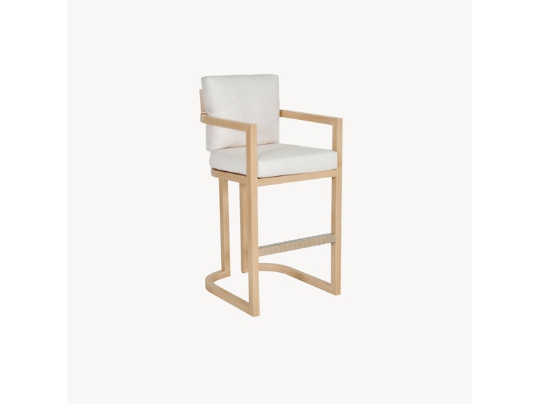 Castelle Outdoor Furniture Gala Cushioned Bar Stool 4A09R at Norwood Furniture