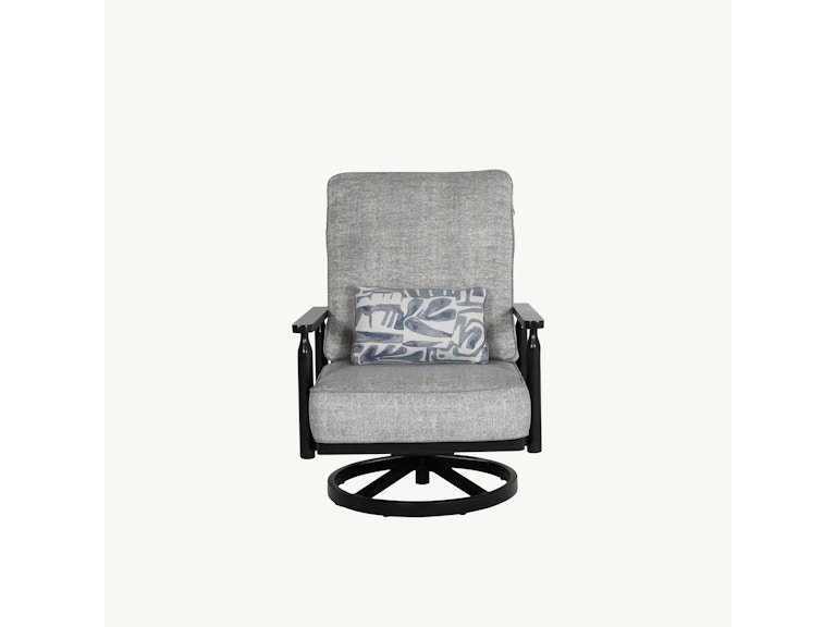 Castelle Outdoor Furniture Holland Cushioned High Back Lounge Swivel Rocker 6C16T at Norwood Furniture