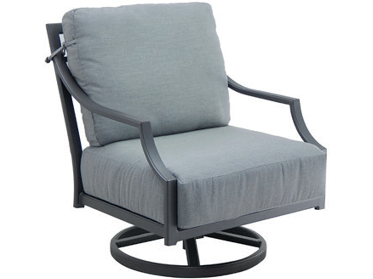 Castelle Outdoor Furniture Lancaster Cushioned Lounge Swivel Rocker 9C15T at Norwood Furniture