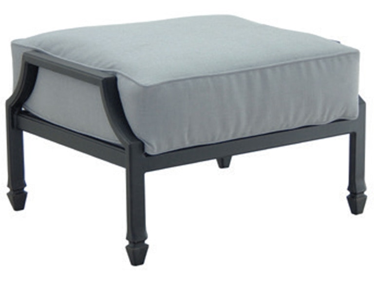 Castelle Outdoor Furniture Lancaster Cushioned Ottoman 9C13T at Norwood Furniture