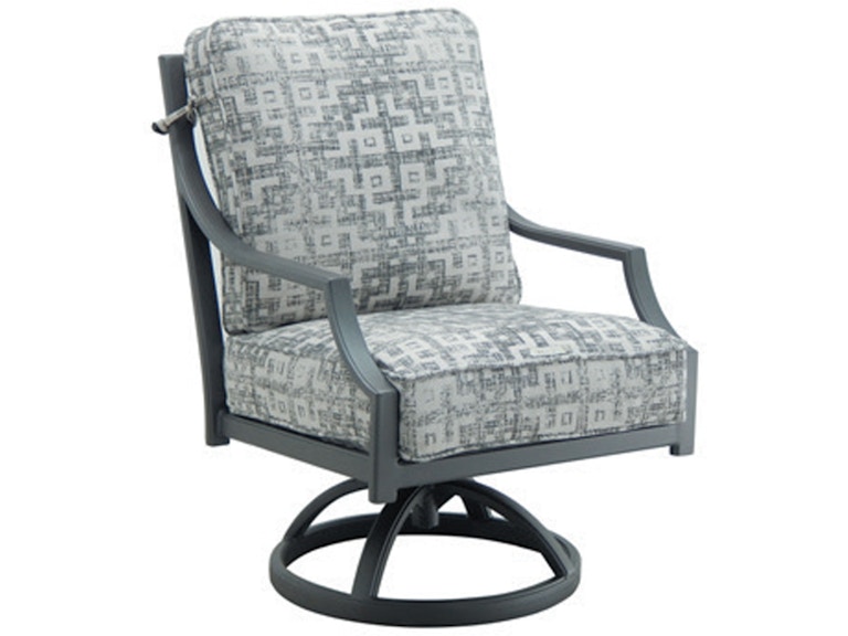 Castelle Outdoor Furniture Lancaster Cushioned Swivel Rocker 9C07T at Norwood Furniture