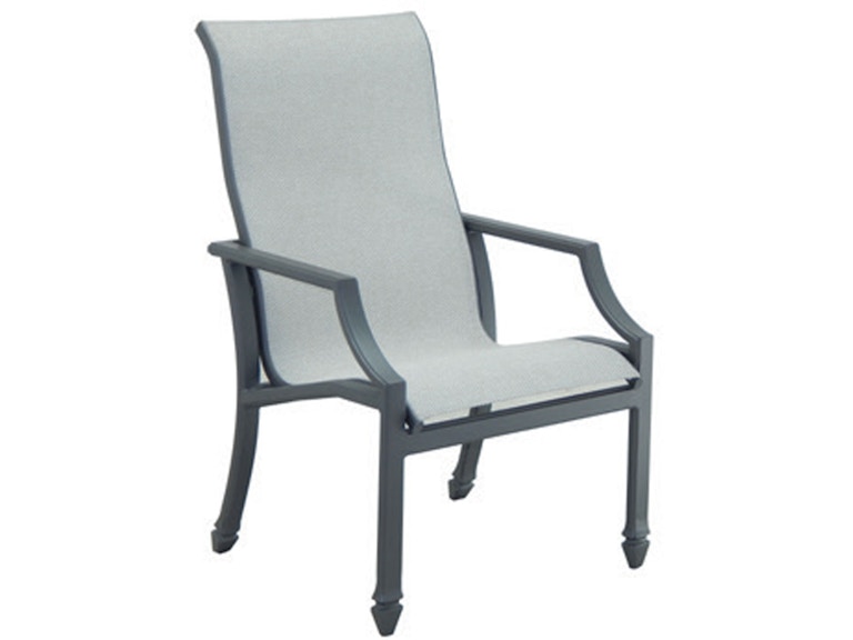 Castelle Outdoor Furniture Lancaster Sling Dining Chair 9C96S at Norwood Furniture