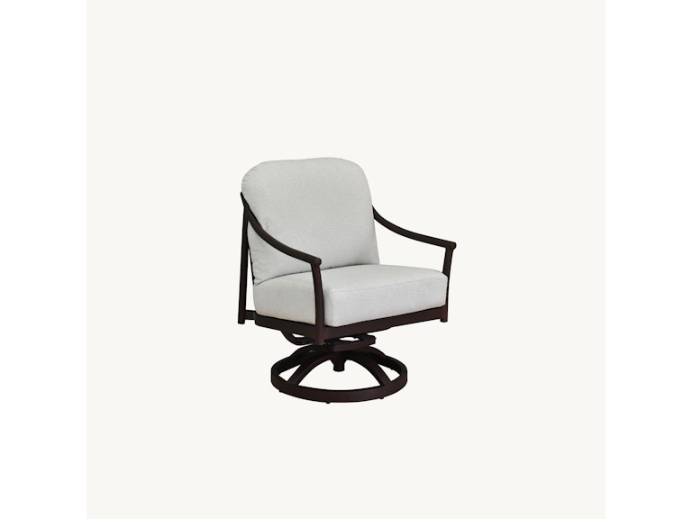 Castelle Outdoor Furniture Largo Cushioned Dining Swivel Rocker 3C07R at Norwood Furniture
