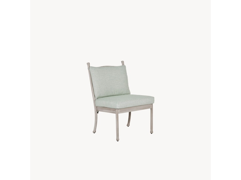 Castelle Outdoor Furniture Lodge Cushioned Armless Dining Chair 4B70T at Norwood Furniture