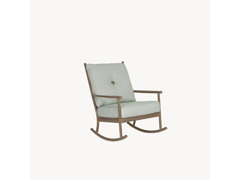 Castelle Outdoor Furniture Lodge Cushioned Rocking Chair 4B36T at Norwood Furniture
