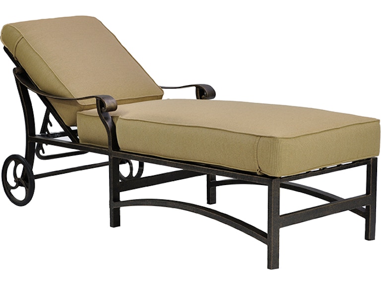 Castelle Outdoor Furniture Madrid Adjustable Cushioned Chaise Lounge 3812T At Norwood Furniture