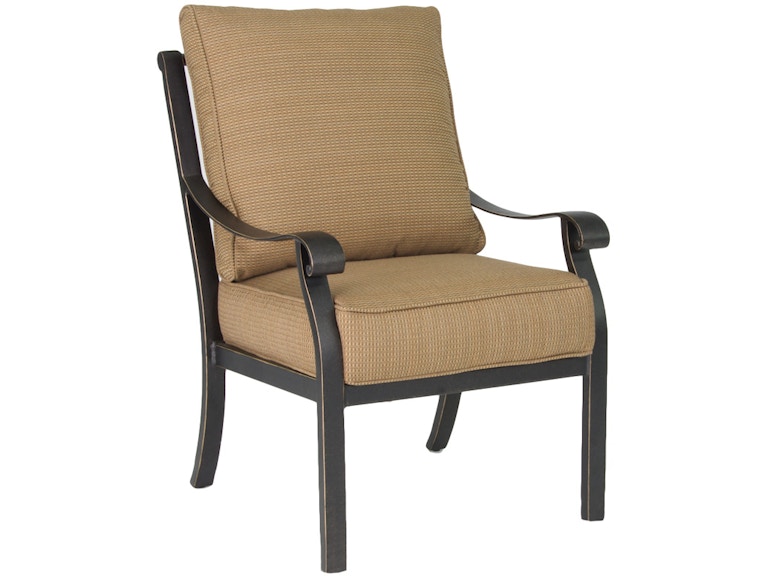 Castelle Outdoor Furniture Madrid Cushioned Dining Chair 3806T at Norwood Furniture