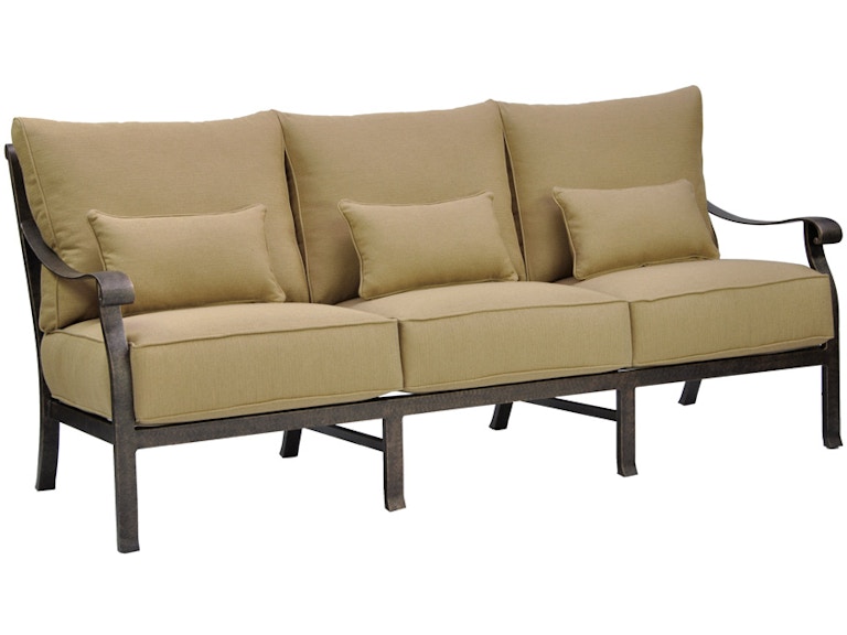Castelle Outdoor Furniture Madrid Cushioned Sofa 3814T at Norwood Furniture