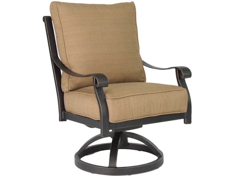 Castelle Outdoor Furniture Madrid Cushioned Swivel Rocker 3807T at Norwood Furniture