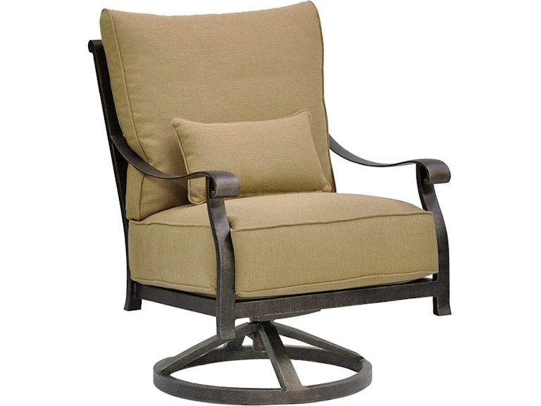 Castelle Outdoor Furniture Madrid High Back Cushioned Lounge Swivel Rocker 3816T at Norwood Furniture