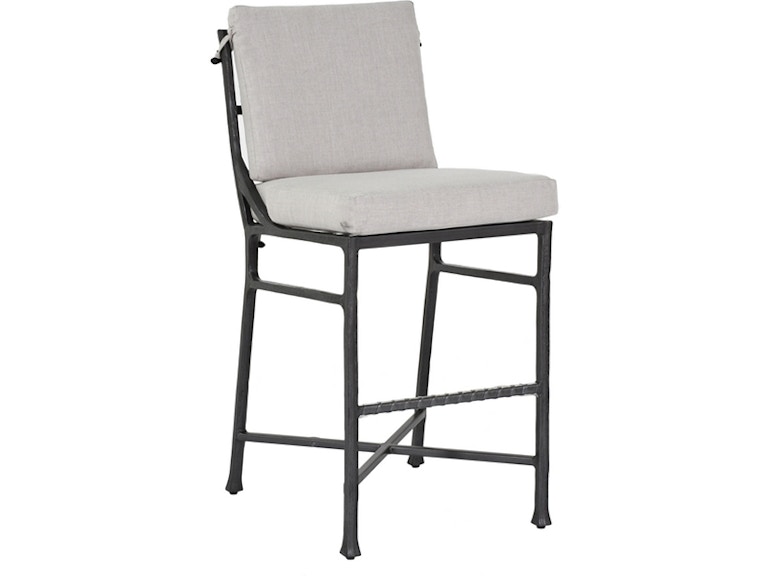 Castelle Outdoor Furniture Marquis Cushioned Armless Bar Stool 1D79R at Norwood Furniture