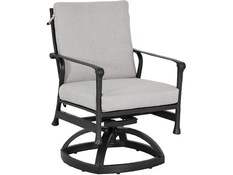 Castelle Outdoor Furniture Marquis Formal Arm Dining Swivel Rocker 1D48R at Norwood Furniture