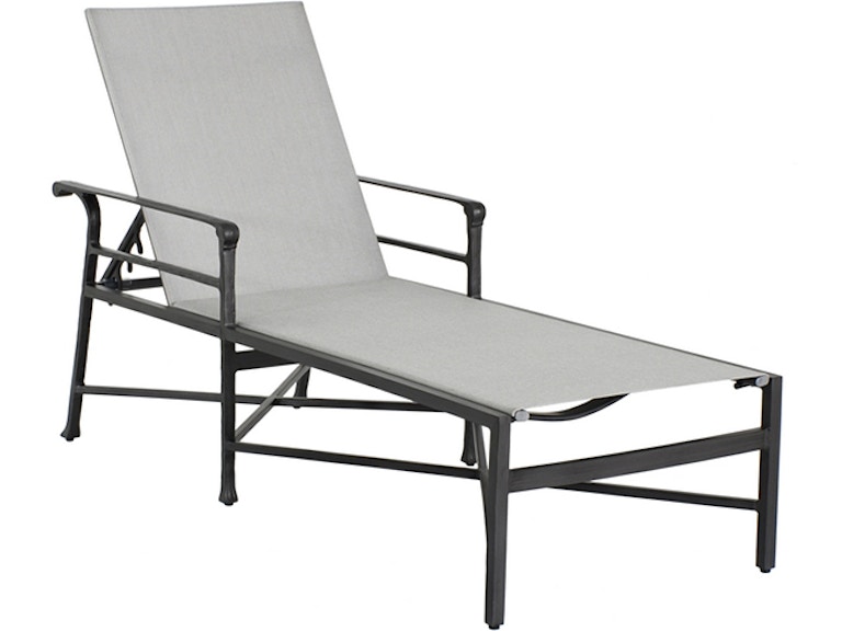 Castelle Outdoor Furniture Marquis Sling Chaise Lounge With Optional Loose Pad 1D62S at Norwood Furniture