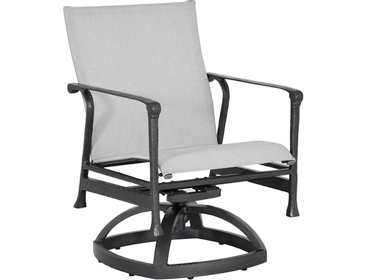 Castelle Outdoor Furniture Marquis Sling Dining Swivel Rocker 1D68S at Norwood Furniture