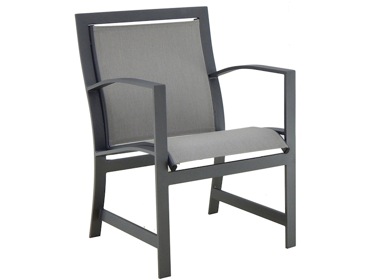 Castelle Outdoor Furniture Moderna Sling Dining Chair 2185S at Norwood Furniture