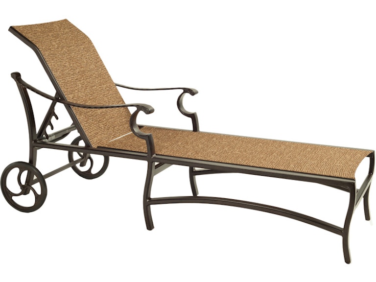 Castelle Outdoor Furniture Monterey Adjustable Sling Chaise Lounge 5892S at Norwood Furniture