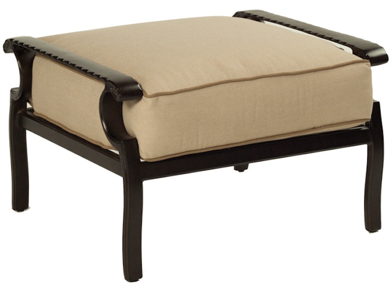 Castelle Outdoor Furniture Monterey Cushioned Ottoman 5813T at Norwood Furniture