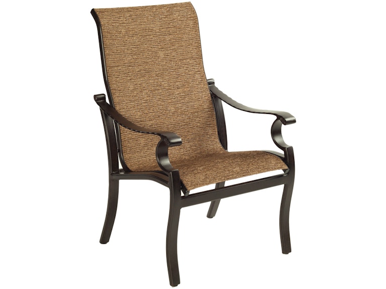 Castelle Outdoor Furniture Monterey Sling Dining Chair 5896S at Norwood Furniture