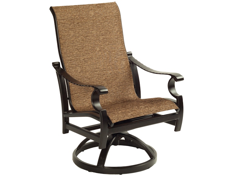 Castelle Outdoor Furniture Monterey Sling Swivel Rocker 5897S at Norwood Furniture