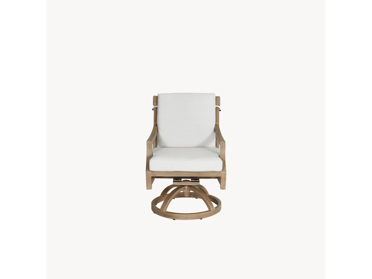 Castelle Outdoor Furniture Nicoya Formal Arm Dining Swivel Rocker 5A48R at Norwood Furniture