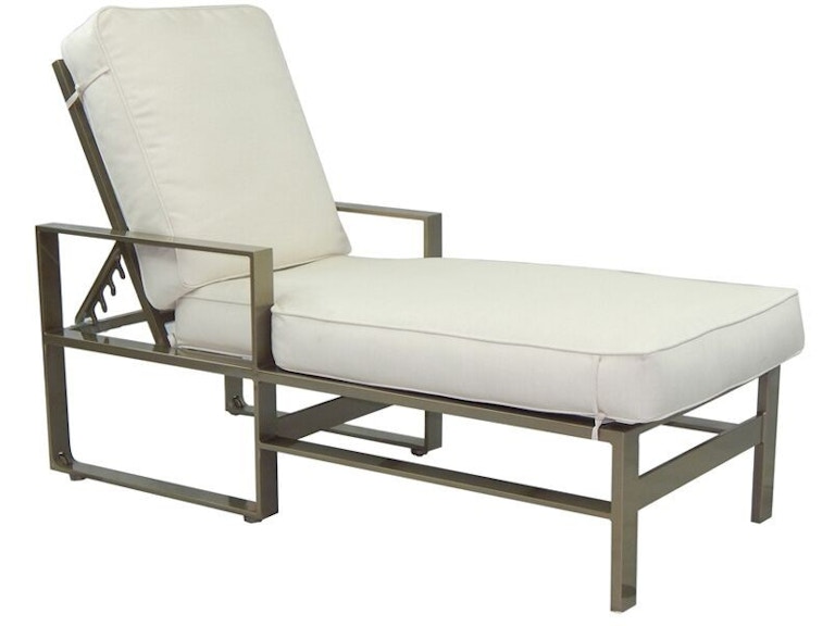 Castelle Outdoor Furniture Park Place Adjustable Cushioned Chaise Lounge 2212T at Norwood Furniture