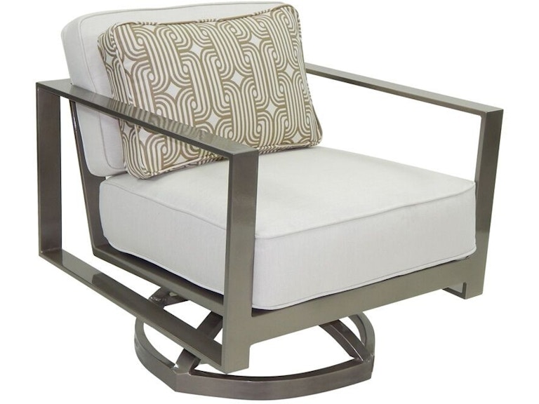 Castelle Outdoor Furniture Park Place Cushioned Lounge Swivel Rocker 2215T at Norwood Furniture