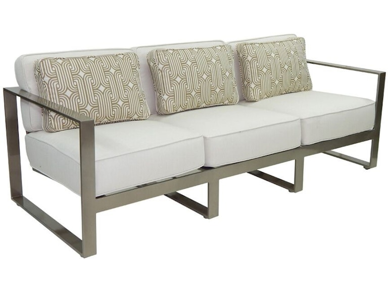 Castelle Outdoor Furniture Park Place Cushioned Sofa 2214T at Norwood Furniture
