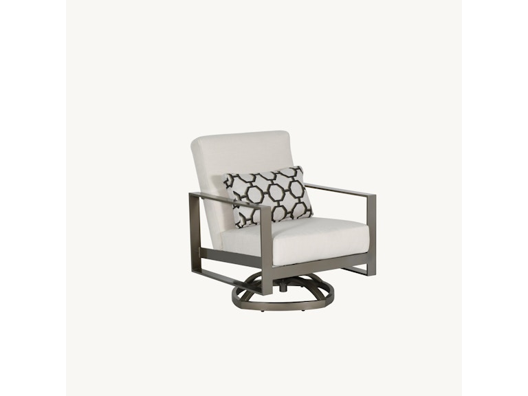 Castelle Outdoor Furniture Park Place High Back Cushioned Lounge Swivel Rocker 2235R at Norwood Furniture