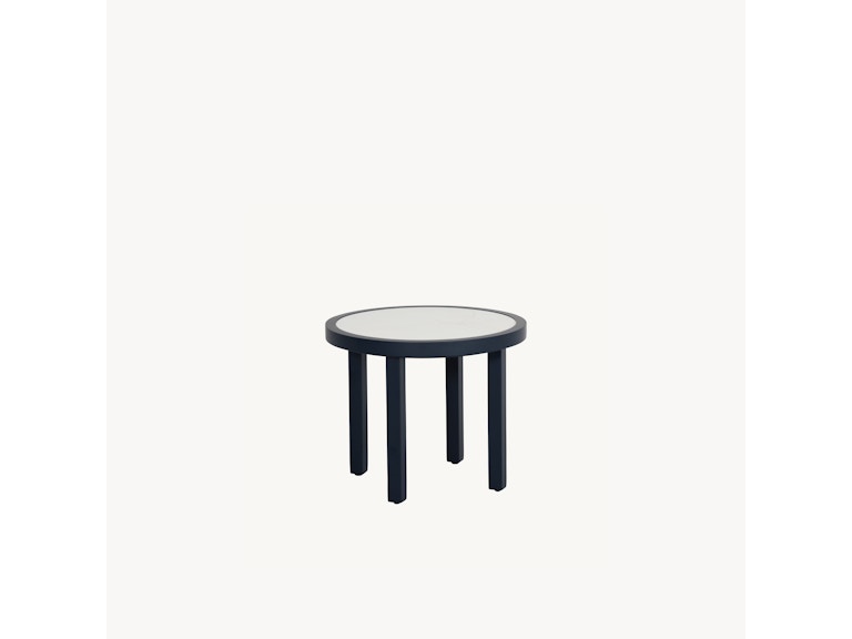 Castelle Outdoor Furniture Parsons 24" Round Side Table C1CP24 at Norwood Furniture