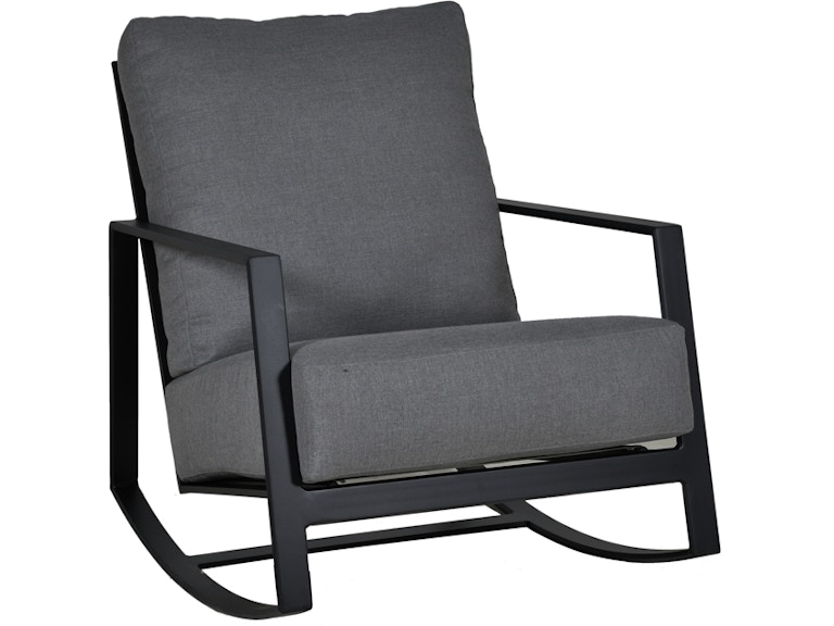 Castelle Outdoor Furniture Prism Cushioned Lounge Rocking Chair 0E16RB at Norwood Furniture