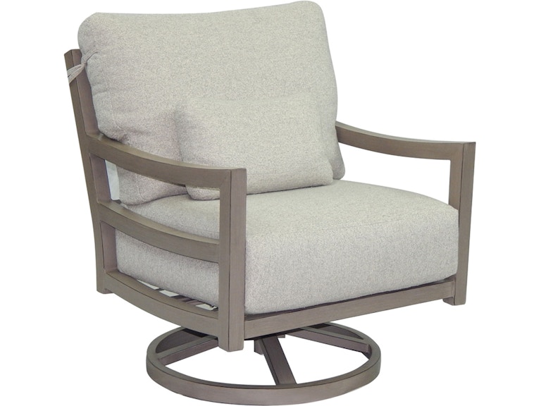 Castelle Outdoor Furniture Roma Cushioned Lounge Swivel Rocker 9615R at Norwood Furniture