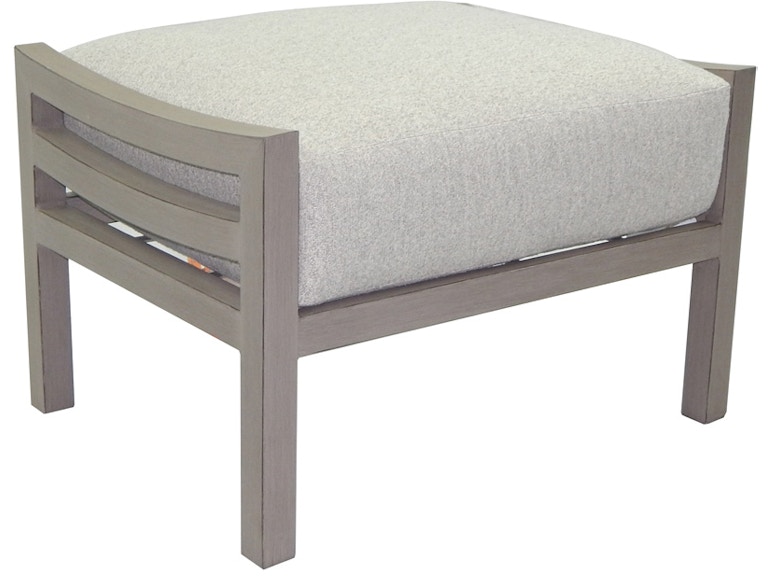 Castelle Outdoor Furniture Roma Cushioned Ottoman 9613R at Norwood Furniture