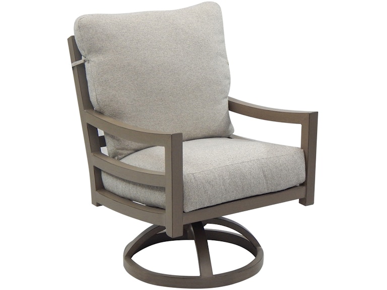 Castelle Outdoor Furniture Roma Cushioned Swivel Rocker 9607R at Norwood Furniture