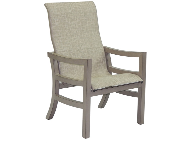 Castelle Outdoor Furniture Roma Sling Dining Chair 9696S at Norwood Furniture