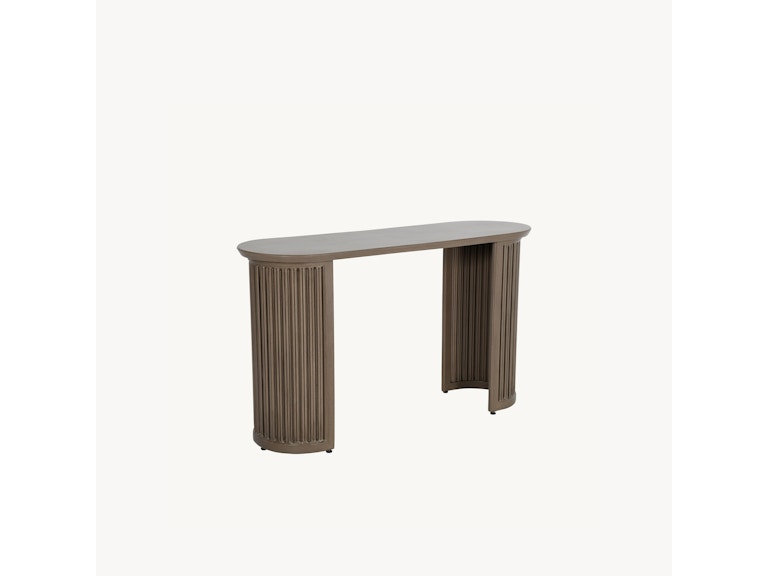 Castelle Outdoor Furniture Samara 18 x 54 Oval Console Table (Fluted) B6OL1854 at Norwood Furniture