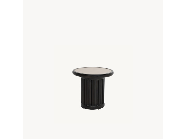 Castelle Outdoor Furniture Samara 20" Round Side Table B6CP20 at Norwood Furniture
