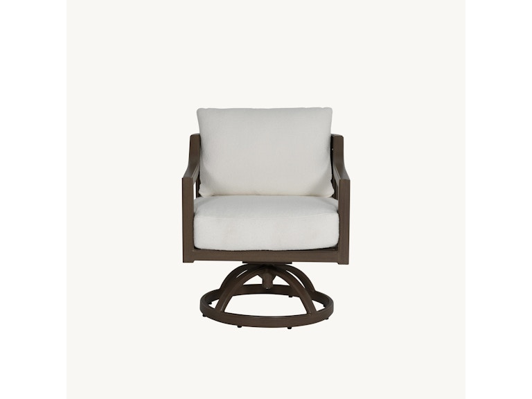 Castelle Outdoor Furniture Samara Cushioned Dining Swivel Rocker 6B07R at Norwood Furniture