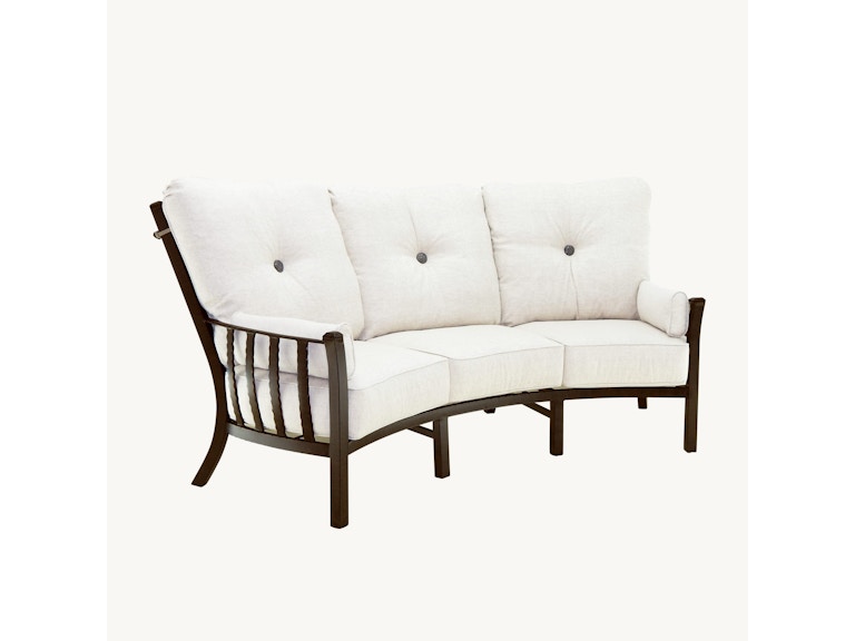 Castelle Outdoor Furniture Santa Fe Cushioned Crescent Sofa 6D44T at Norwood Furniture