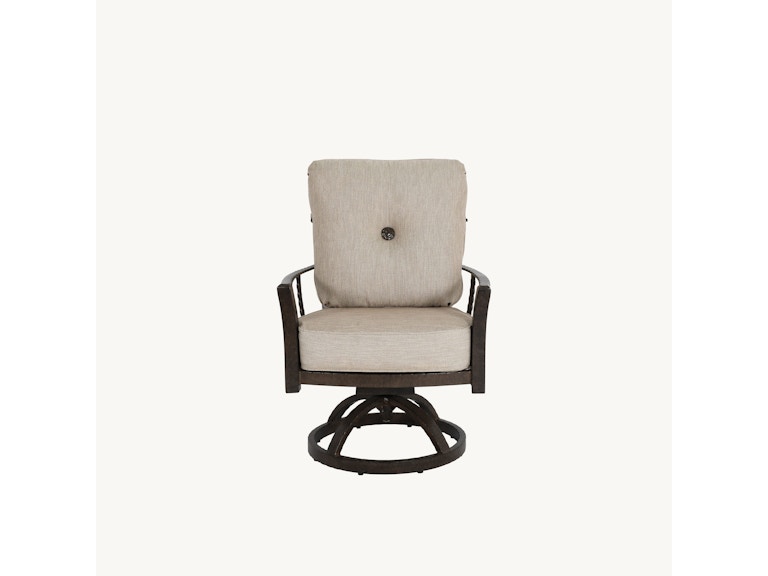 Castelle Outdoor Furniture Santa Fe Cushioned Dining Swivel Rocker 6D07T at Norwood Furniture
