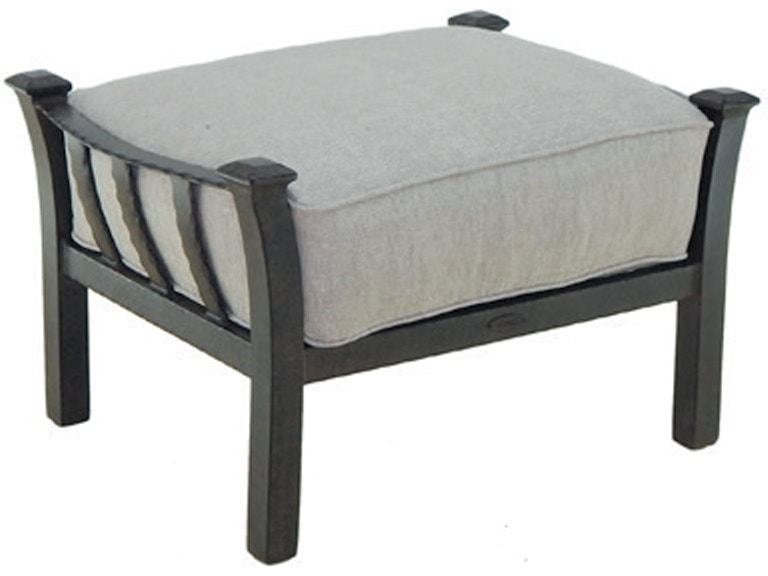Castelle Outdoor Furniture Santa Fe Cushioned Lounge Ottoman 1433T At Norwood Furniture