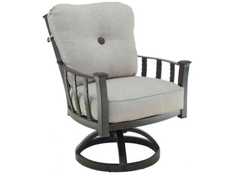 Castelle Outdoor Furniture Santa Fe Cushioned Swivel Rocker 1407T at Norwood Furniture