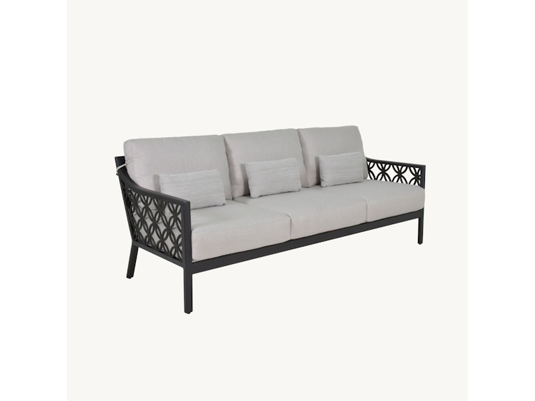 Castelle Outdoor Furniture Saxton Cushion Lounge Sofa - Orleans 2C14R CAST DETAIL F at Norwood Furniture