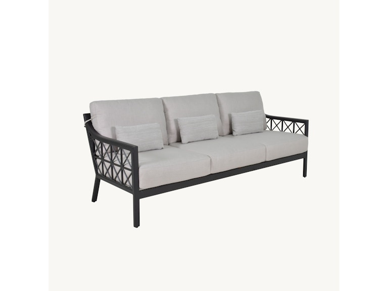 Castelle Outdoor Furniture Saxton Cushion Lounge Sofa - Xaria 2C14R CAST DETAIL E At Norwood Furniture
