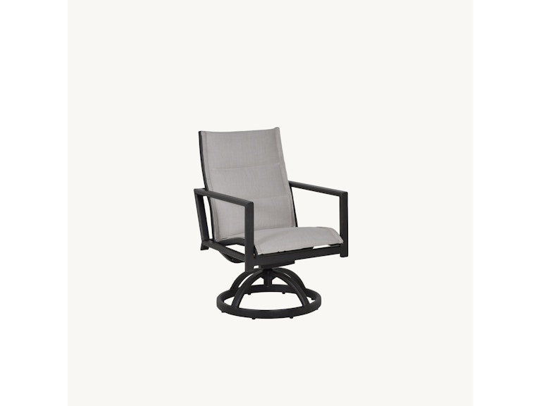 Castelle Outdoor Furniture Saxton Padded Sling Swivel Rocker 2C78P at Norwood Furniture